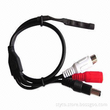 Micro Speaker, Microphone, Sound Monitor, with RCA, DC and Power Lead Connectors, 12V DC